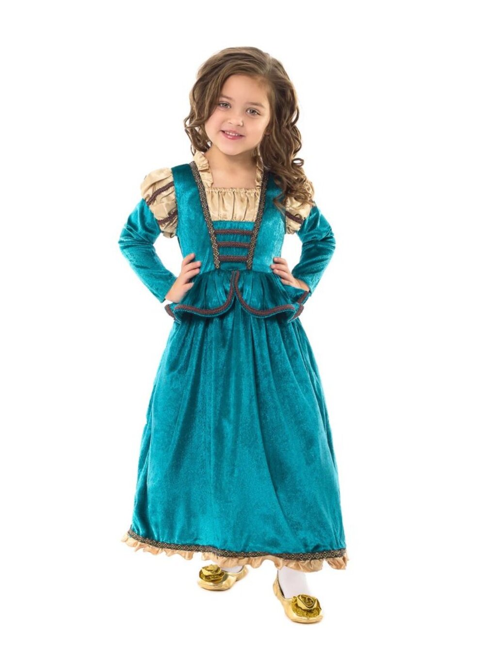 Little Adventures Medieval Princess Dress Girls Sz M 3 to 5 Dress Up Costume